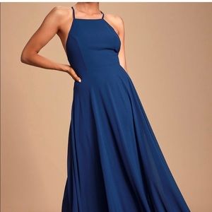 Lulus blue maxi dress
